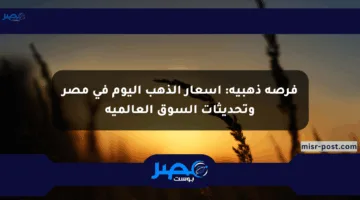 فرصة ذهبية: أسعار الذهب اليوم في مصر وتحديثات السوق العالمية